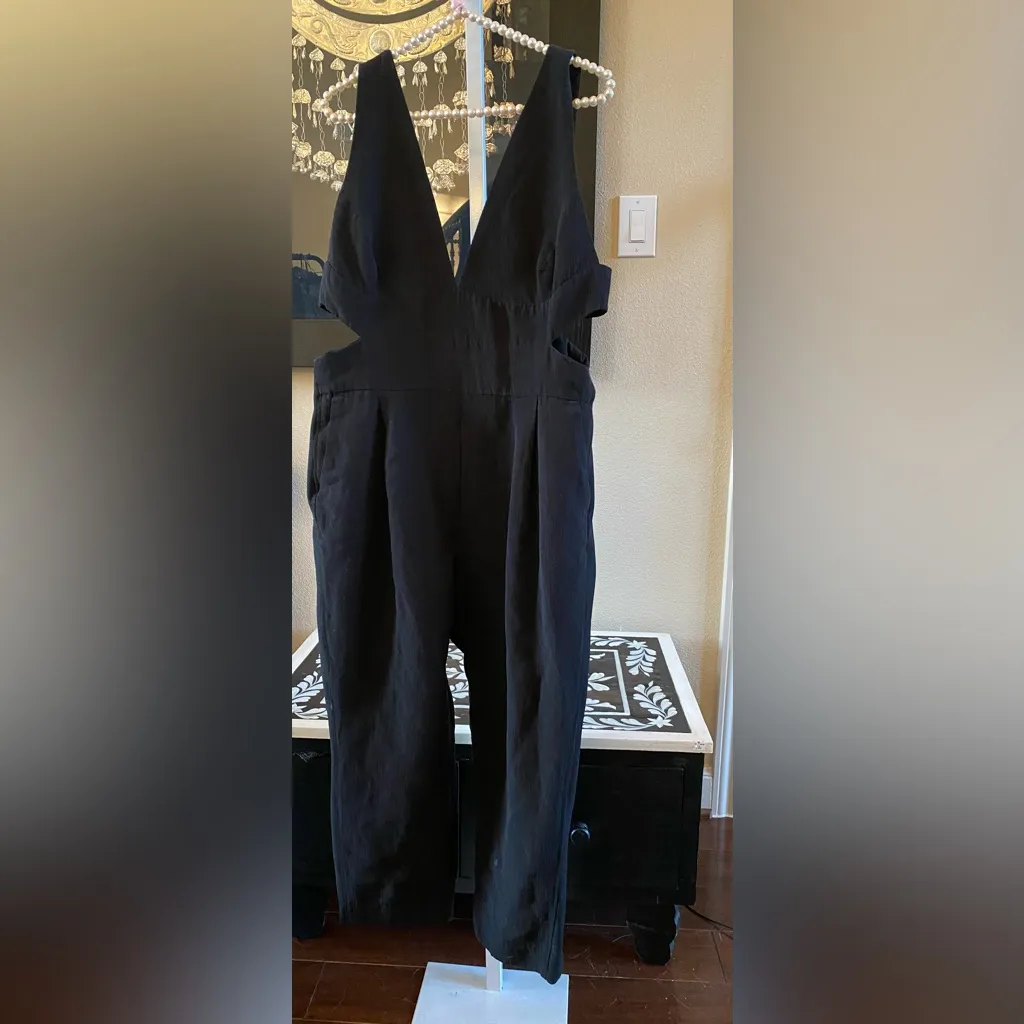 Bardot Chic Black Jumpsuit - Image 4