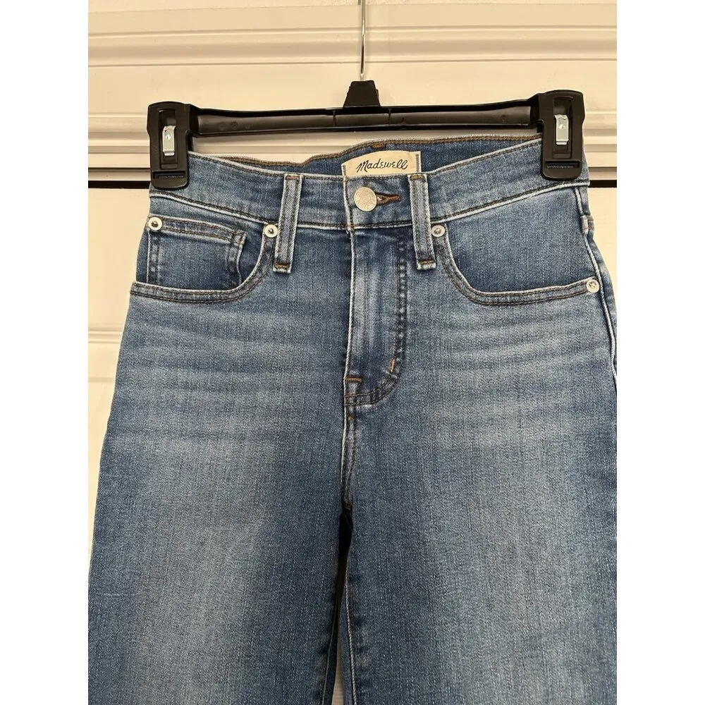 Madewell Women's Kick Out Full-Length Jeans Blue Mid Rise Size 23T - Image 5
