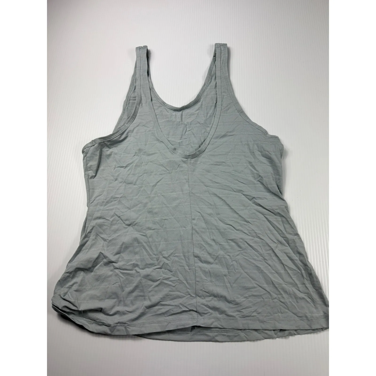 Athleta Tank Top Athletic Workout‎ Fitness Casual Gray Striped Sleeveless M - Image 4