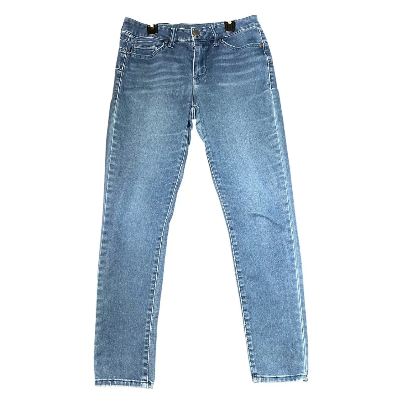 Seven7 Booty Shaper Blue Jeans Womens 6 Denim Stretch Classic Everyday Comfort - Image 2