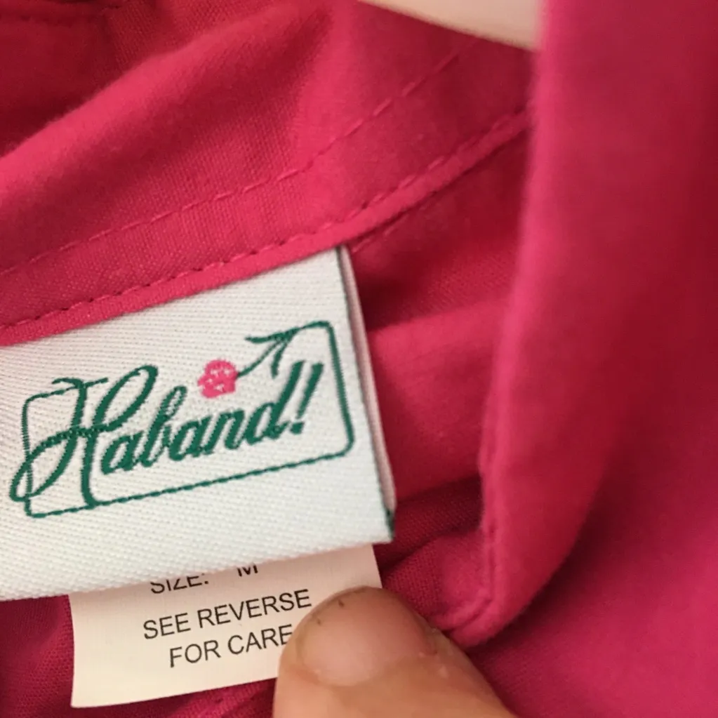 FINAL MARKDOWN Ladies haband blouse medium Pink - Image 3