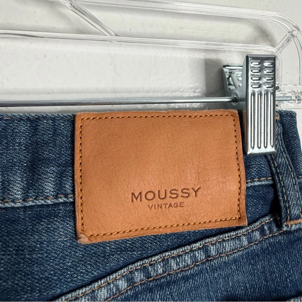 Moussy Vintage Lenwood Ankle Distressed‎ Blue Skinny Jeans Size 27 Designer - Image 7