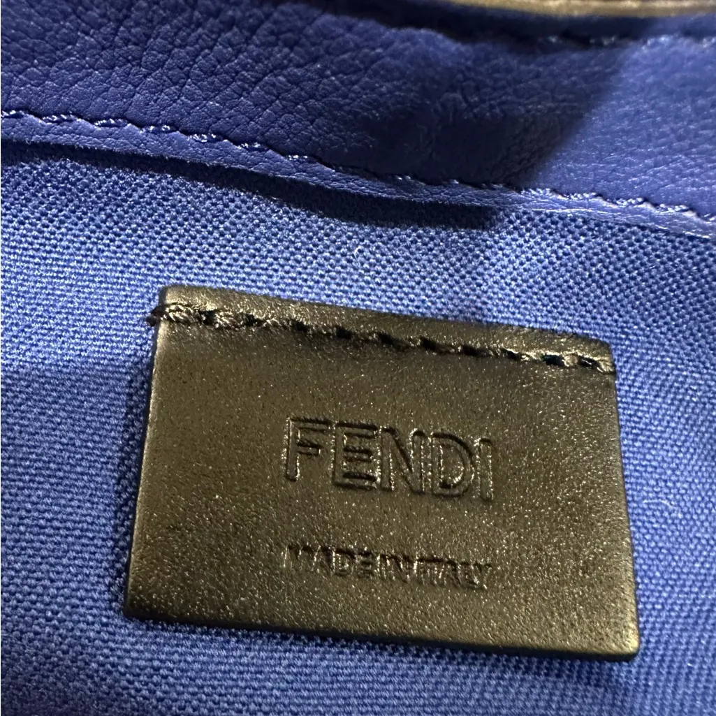 Authentic FENDI continental‎ blue leather wallet - Image 15