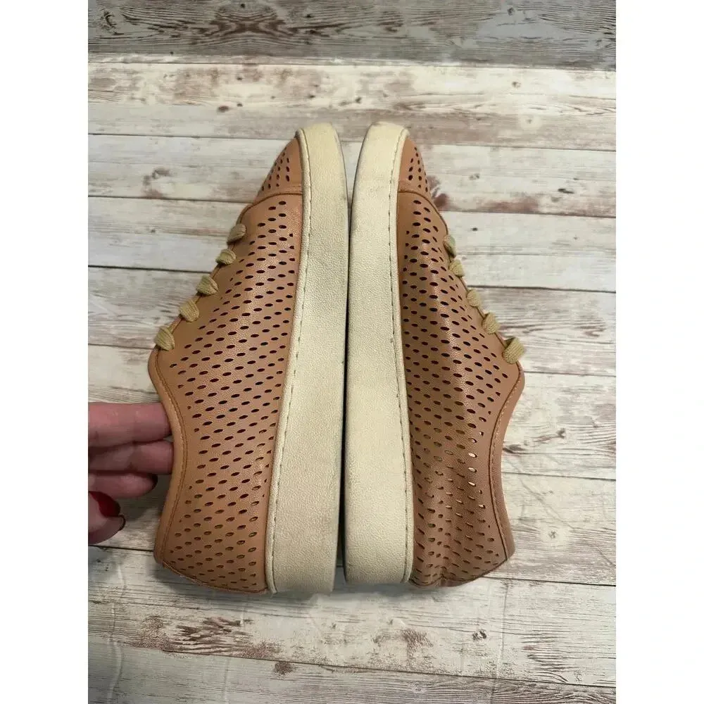 Oasis Society Perforated Lace Up Sneakers Women's Size 7.5 Blush Shoes Fashion Pink - Image 9