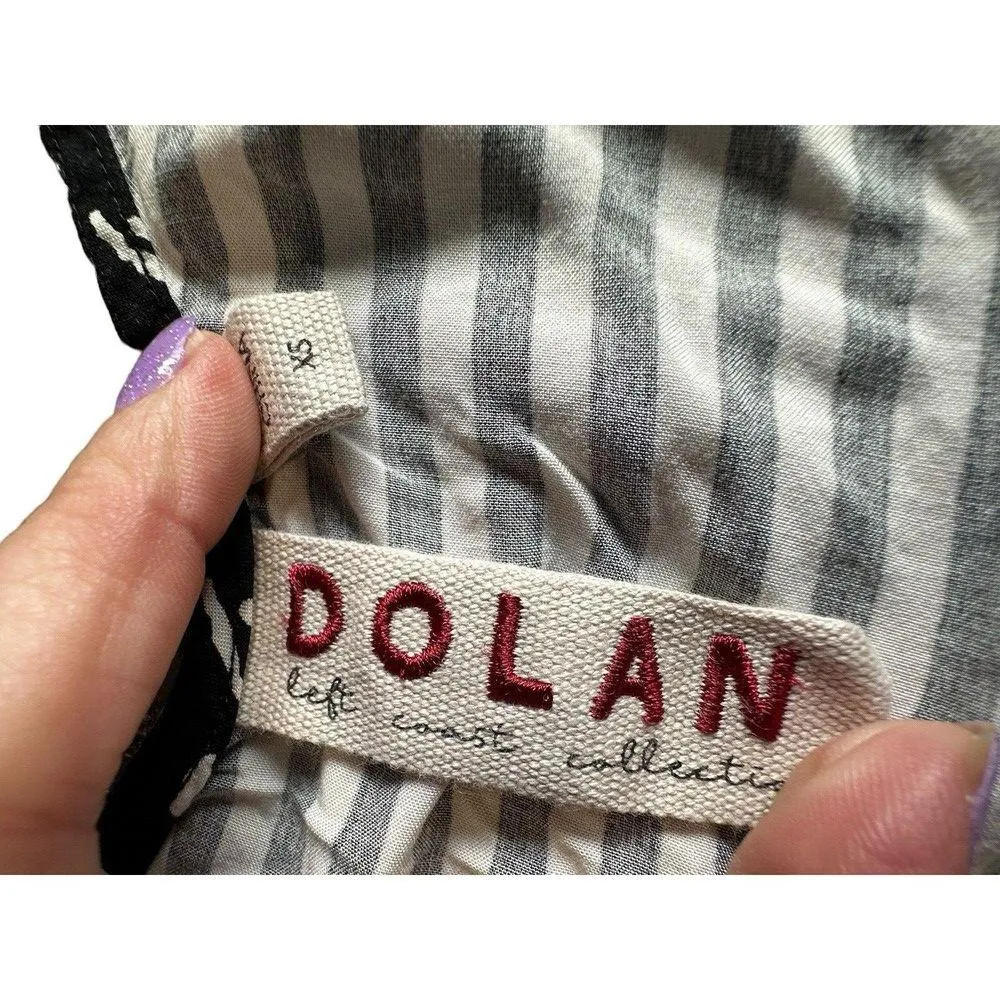 Anthropologie Dolan Size XS Left Coast Collection Tank Top Black White Gray E5-1 - Image 3