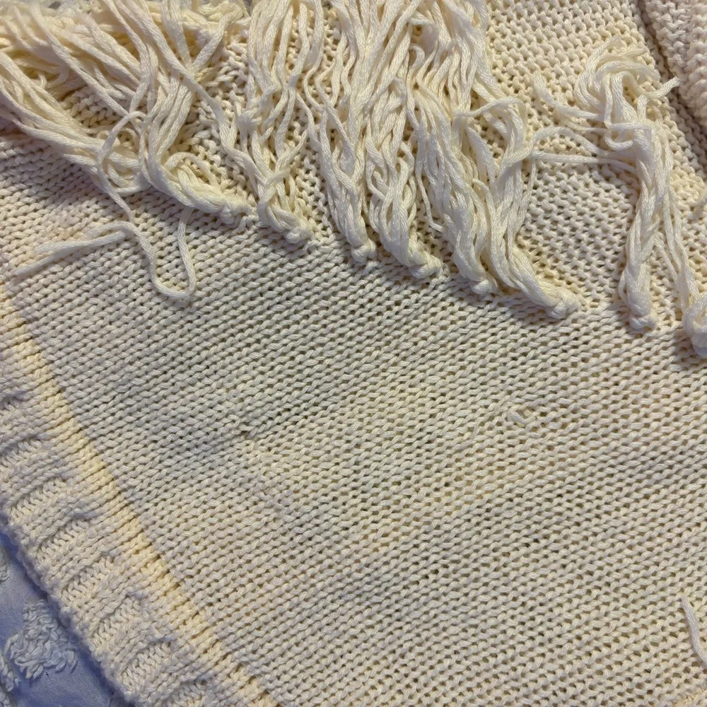 Boho Cardigan from Double Zero Women’s Size Small Ivory Cream Off White - Image 9