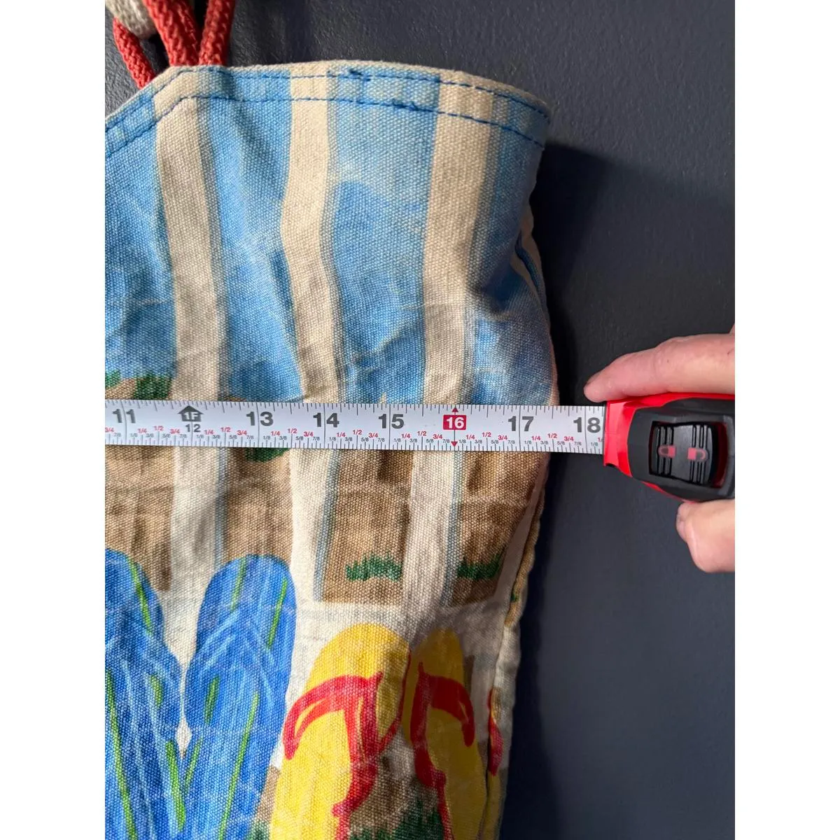 Paul Brent Colorful Canvas Tote Bag with Flip Flop Design Blue - Image 6