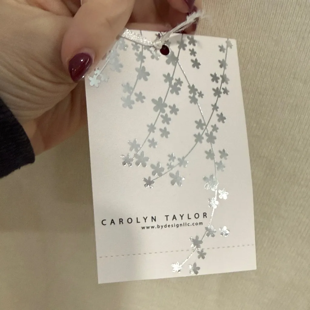 Carolyn Taylor Cream Sweater with Button Detail - Image 6