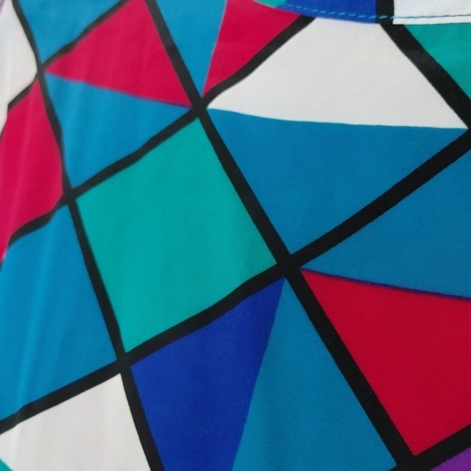 Kathie Lee Vintage Size 18 NWT New Career Triangle Retro Made in USA Blouse Top - Image 8