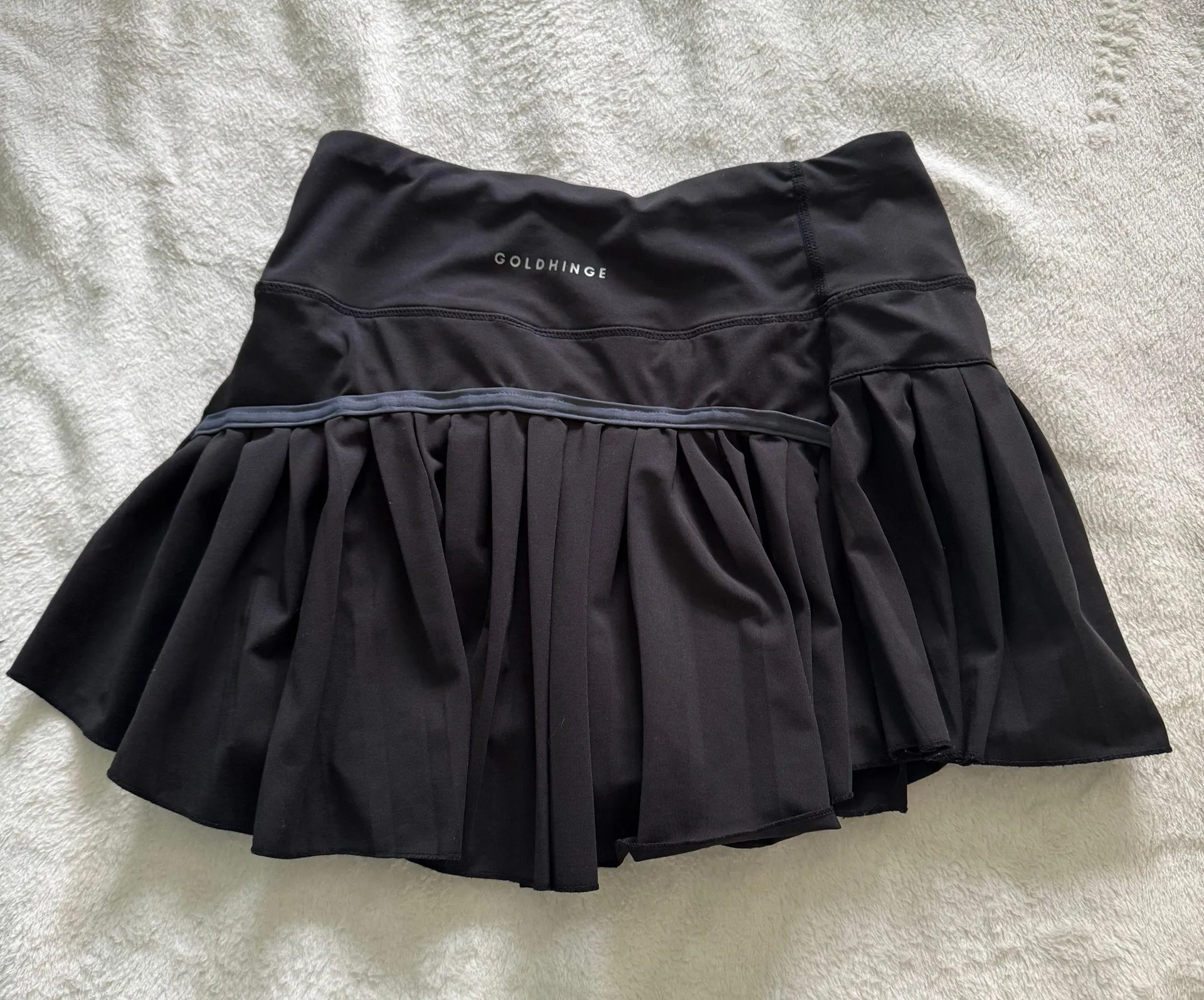 Black Pleated Tennis Skirt - Image 4