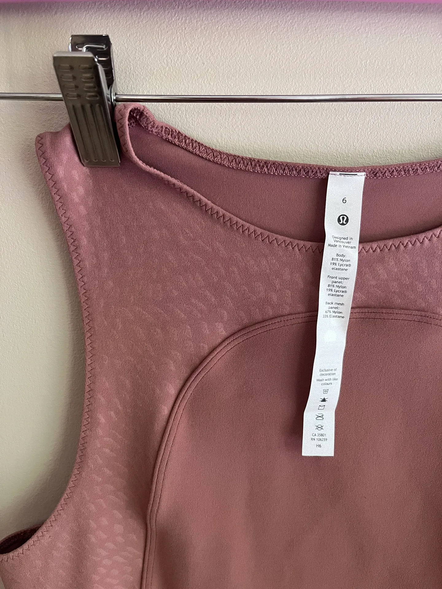 Size 6 Mauve Tank Top - Image 2