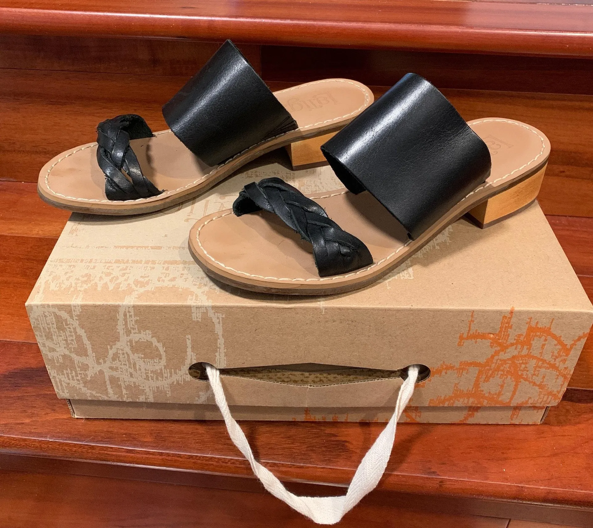 Latigo Black Tapas Leather Sandals - Image 6