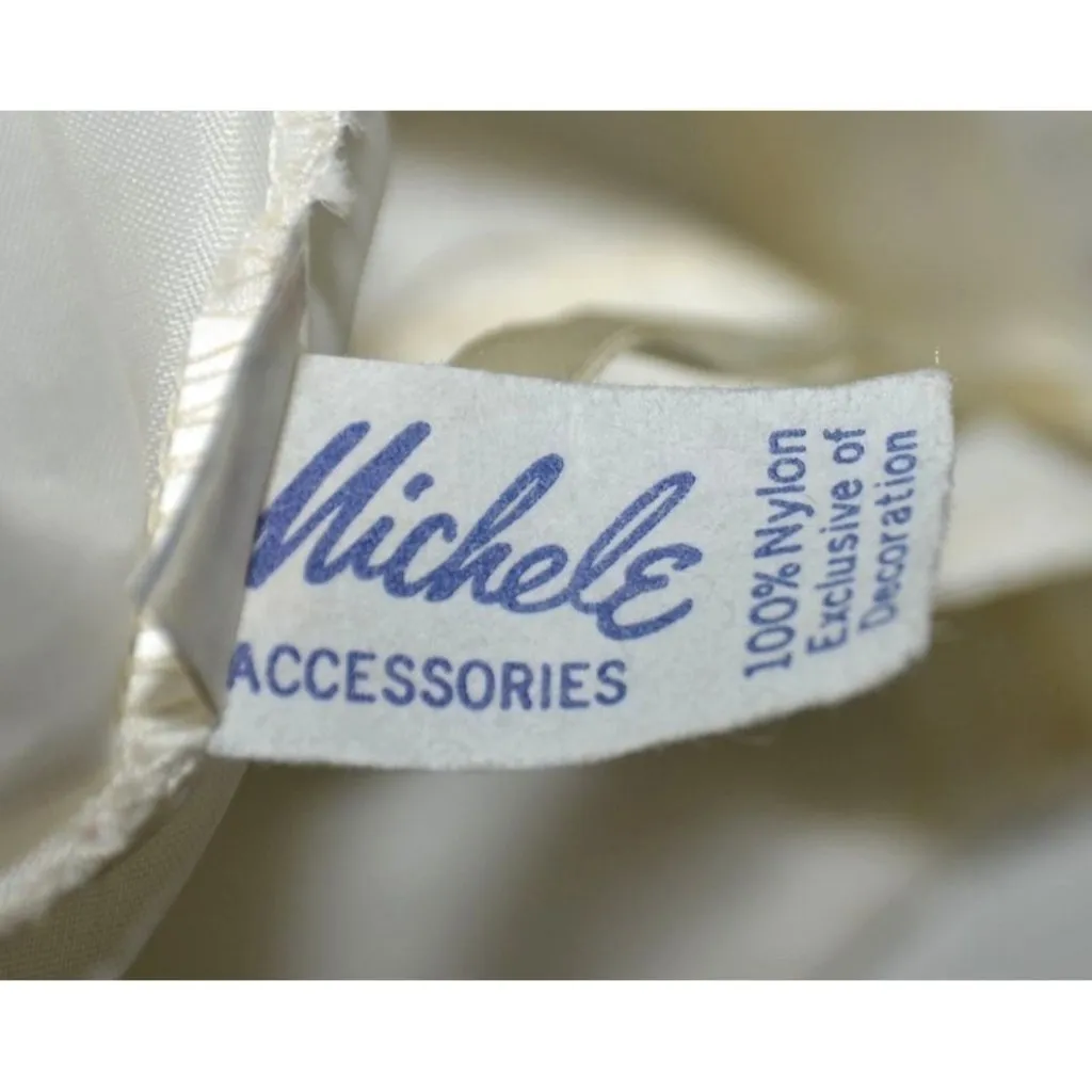 Vintage Michele Ladies Maxi White Slip Crinoline Petticoat Size 6 8 Tulle Nylon - Image 4