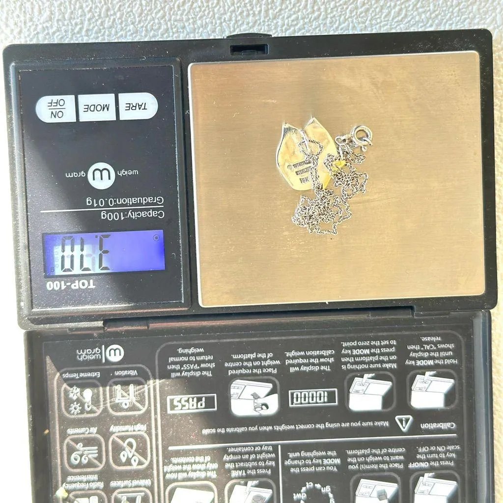 Authentic Tiffany & Co. Butterfly Necklace 16" Silver 925 & K18 Gold/A Rank - Image 6