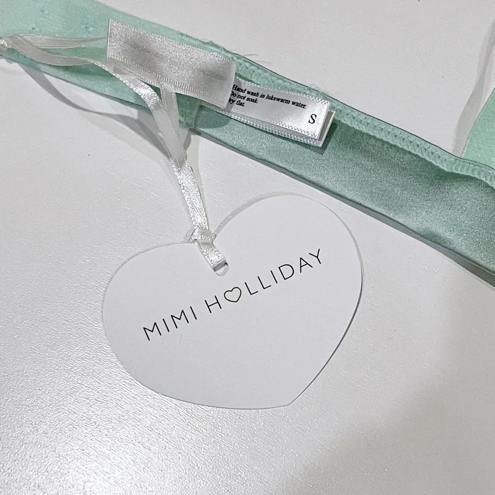 NEW Mimi Holliday S Bisou Mint Triangle Bra Damaris Lace Wireless Lingerie Silk Green - Image 10
