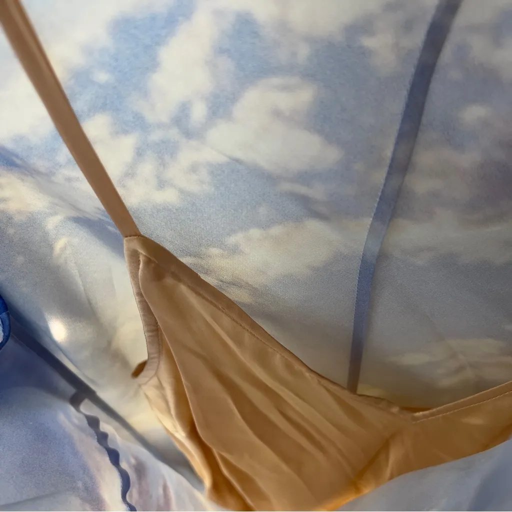 NWT Zimmermann Tama Bias Long Sleeve Slip Maxi Dress in Vanilla Sky Sz 10 - Image 11