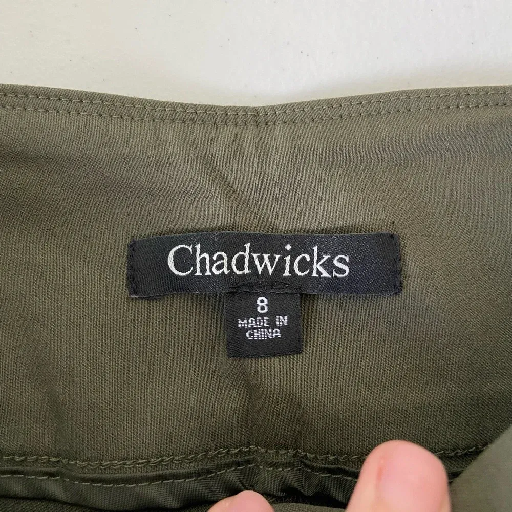 EUC | Chadwicks women’s elastic waistband straight leg pants — size 8 - Image 6