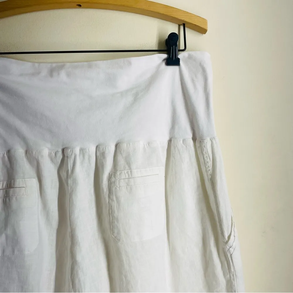 Soft Surroundings Linen Blend Pants White size XL - Image 4