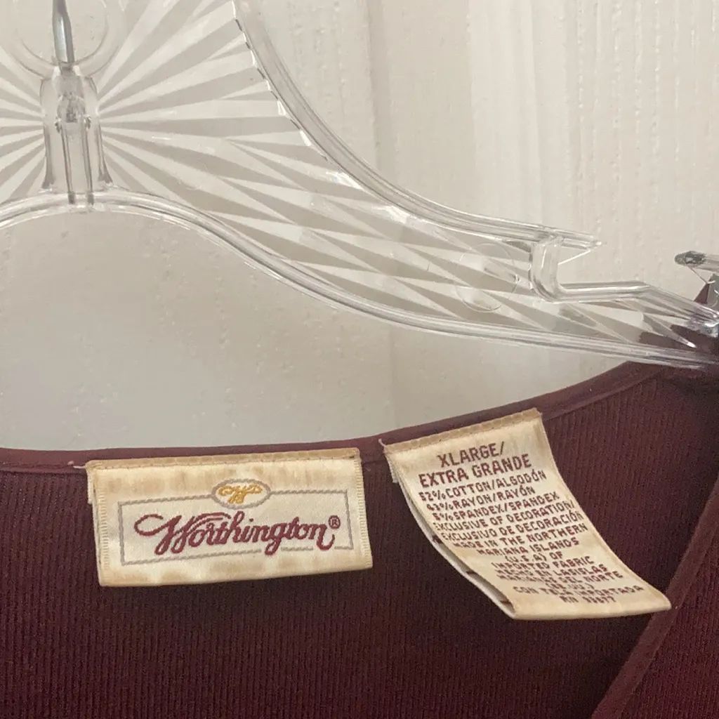 FINAL MARKDOWN Lightweight worthington cardigan xl - Image 3