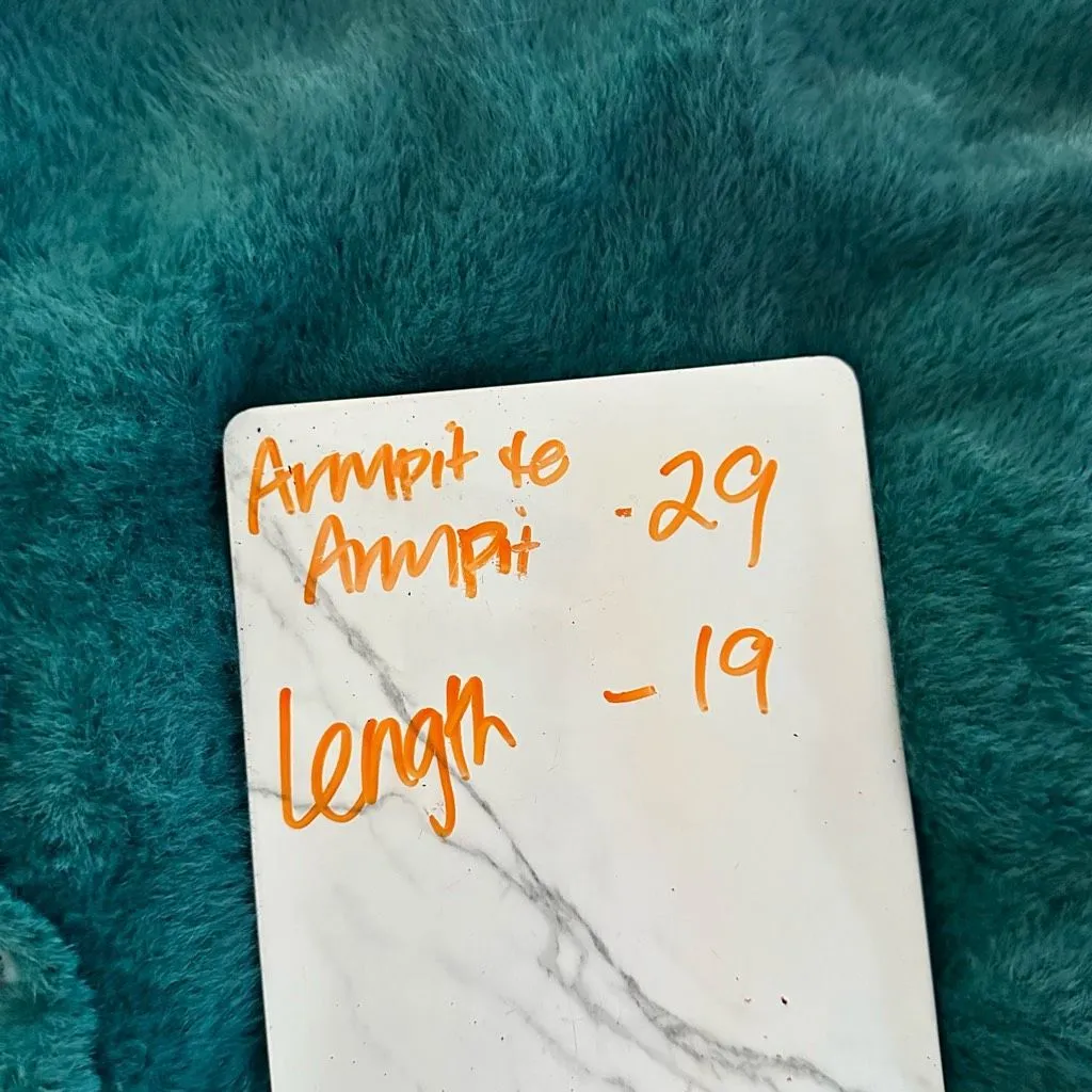 Free People Women’s Medium Green Wyatt Sweater Fuzzy NWOT - Image 8