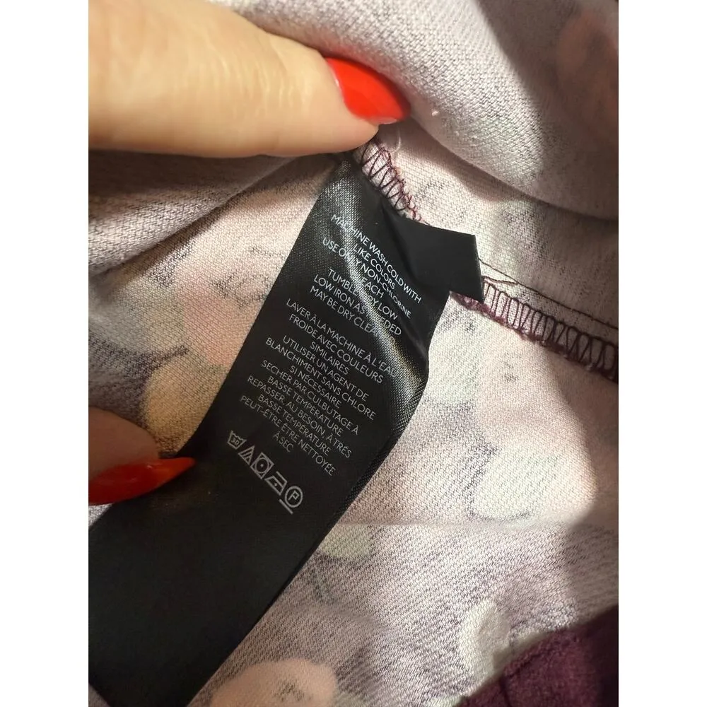 Urban Outfitters Burgundy Velvet Floral Mini Dress Size Small - Image 6