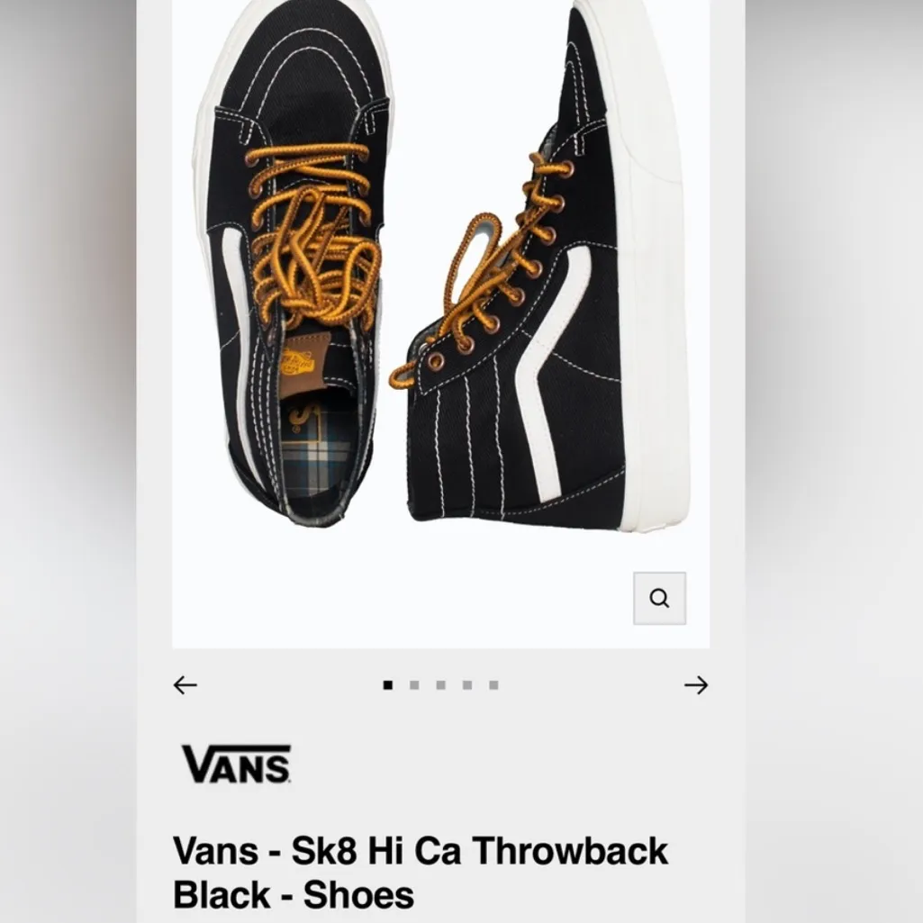 VANS sk8 hi Black and White High-Top Sneakers - Image 7