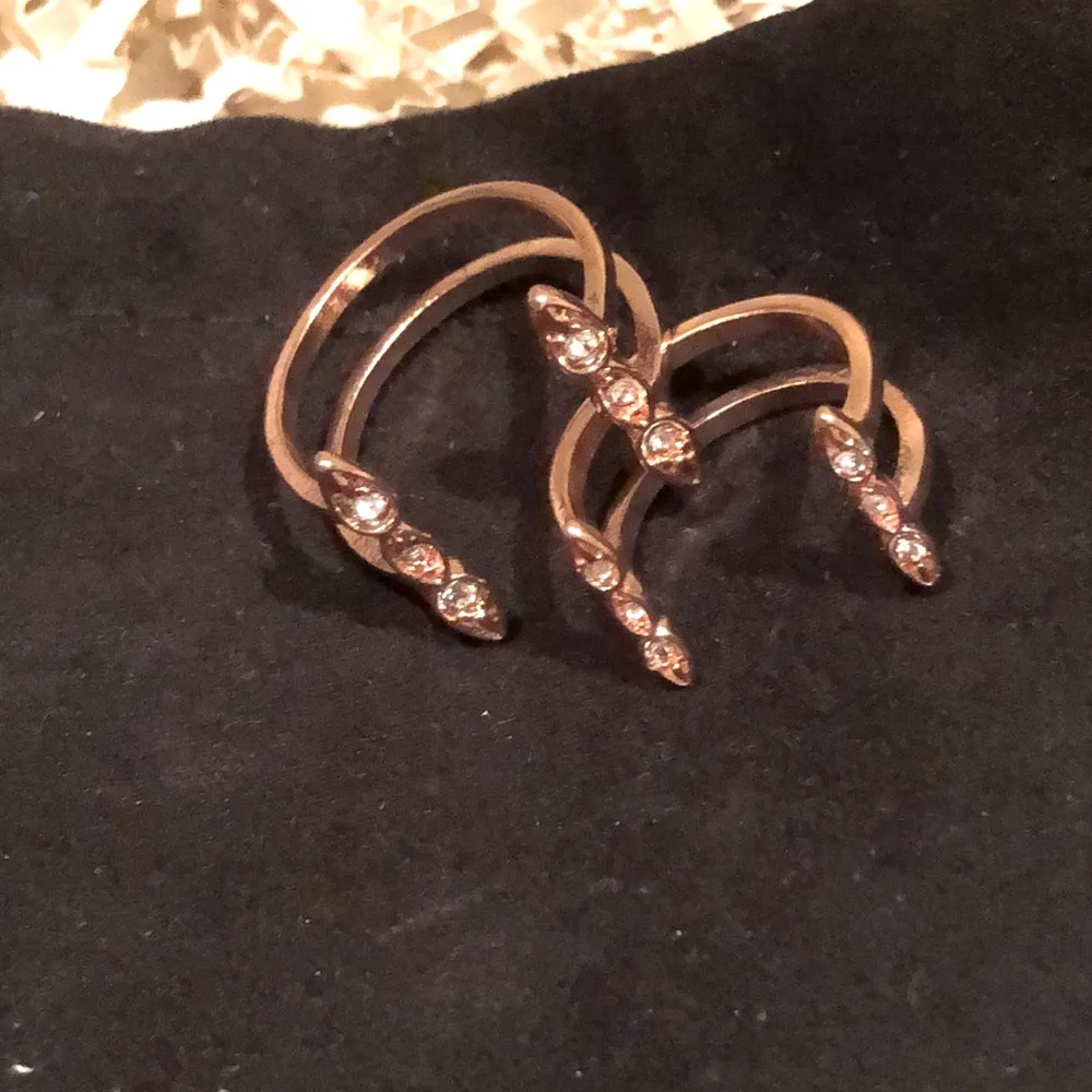 Anthropologie LUV AJ OPEN ROSE GOLD RING SET - Image 3