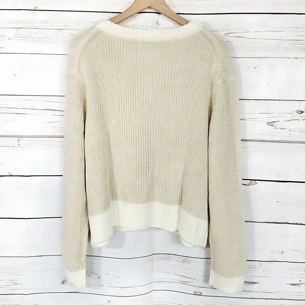 Revolve Stitches & Stripes Nia Crop Waffle Knit Pullover Sweater XXL NWTS - Image 2