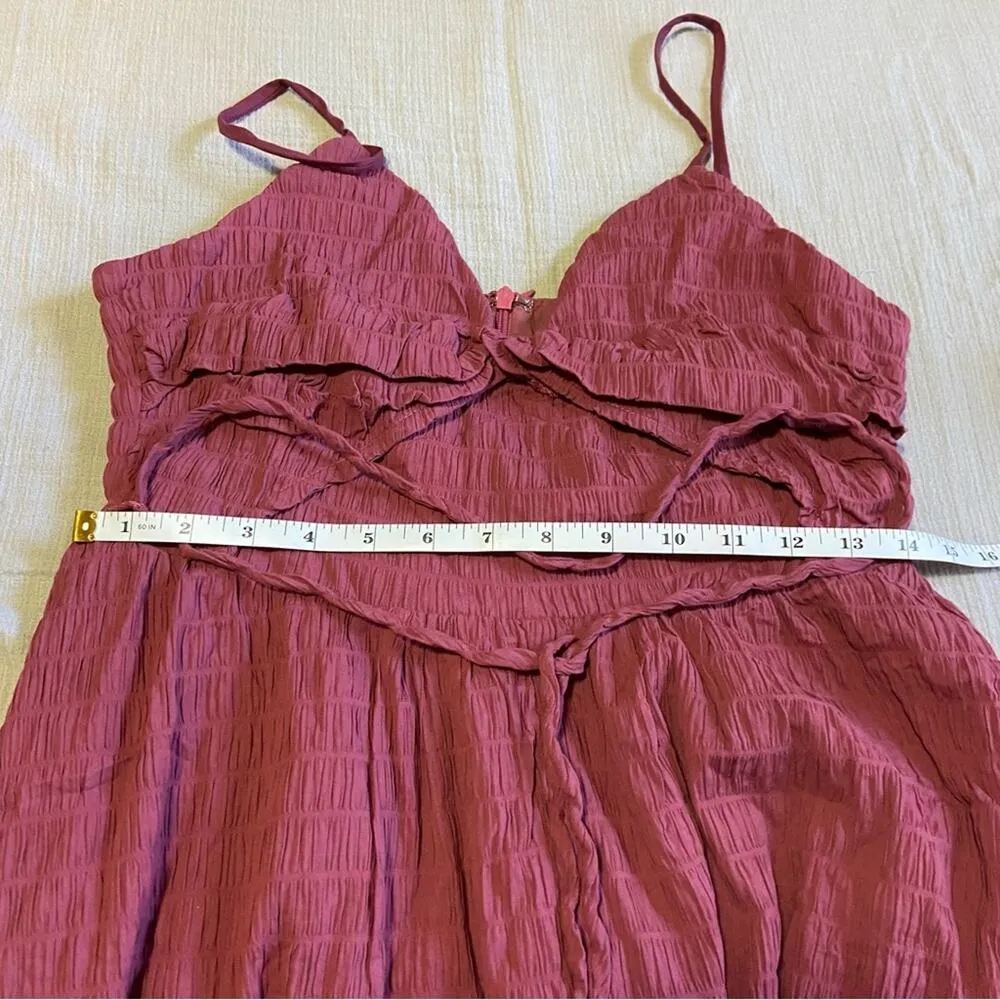 NWOT Lulus Cue the Cuteness Mauve Purple Twist-Front Midi Dress - Image 6