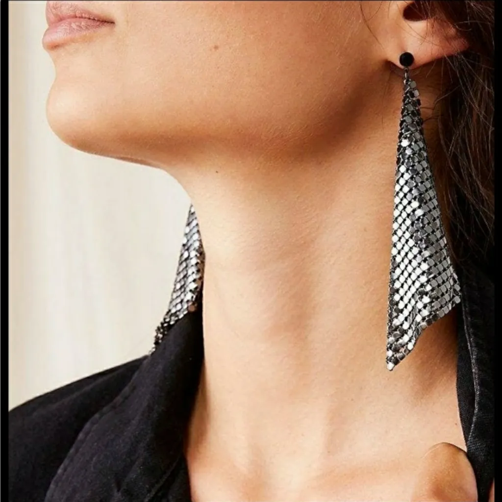Free people Chainmail Earrings - Image 3