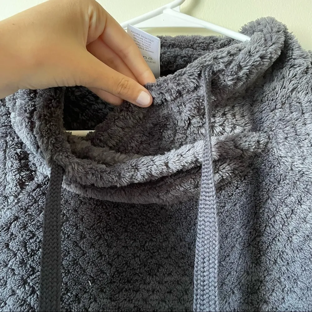 Plush Pullover Gray Charcoal Sky Soft Comfortable Top Women’s Winter Oversized - Image 6