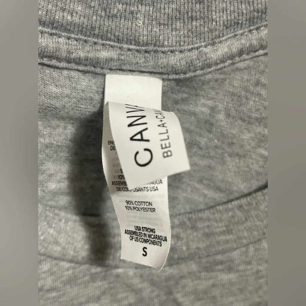 Foxridge Collegiate Apartment Homes Gray Bella + Canvas Tee Shirt Small - Image 2