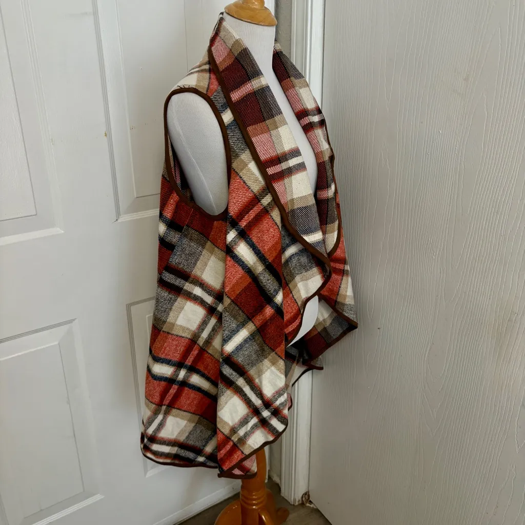 Southern Stitch  Cascading Fall Plaid Vest* - Image 2