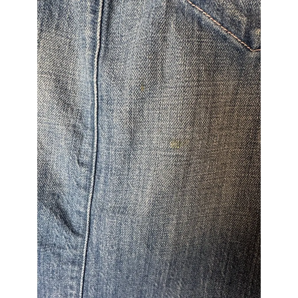 Salt Skirt Women‎ 29 Blue Denim Spring Street Jean Pencil Straight Knee Length - Image 8