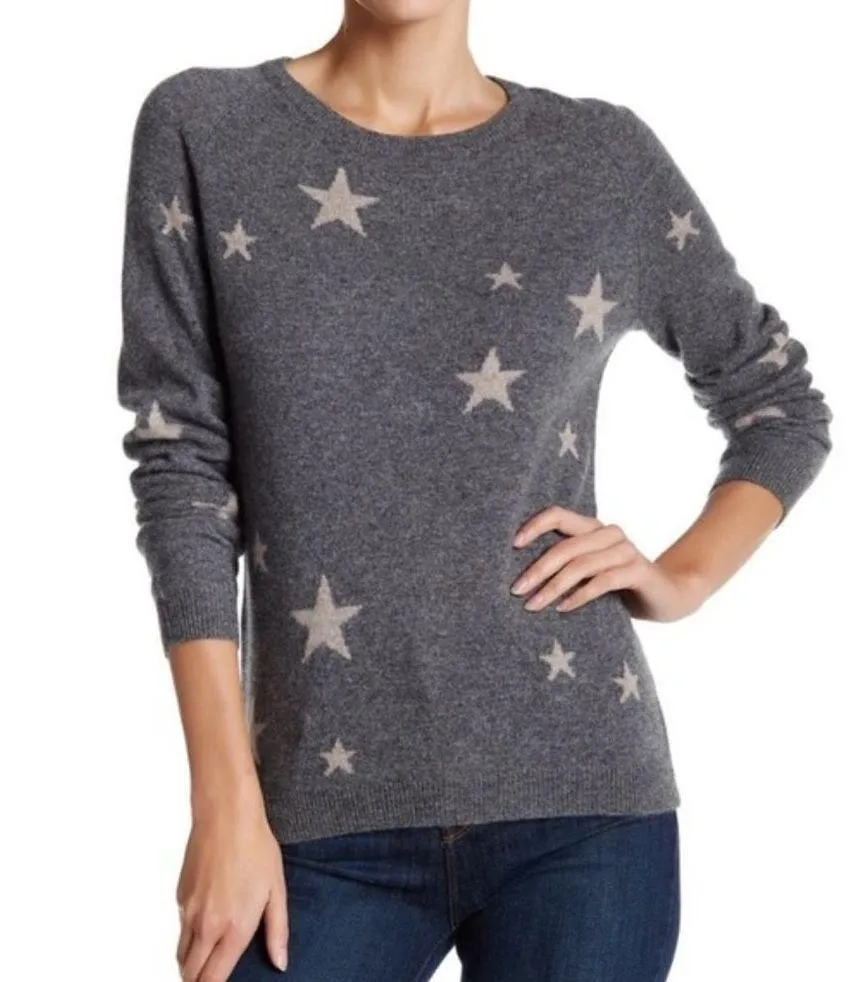 💕PHILOSOPHY💕 Cashmere Raglan Star Print Sweater Medium M NWT - Image 9