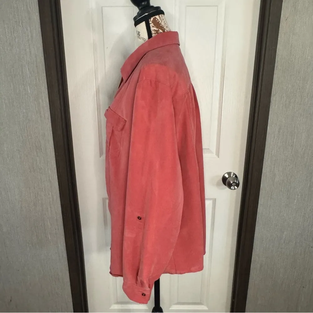 Roz & Ali Coral Button-Up Shirt - Image 6