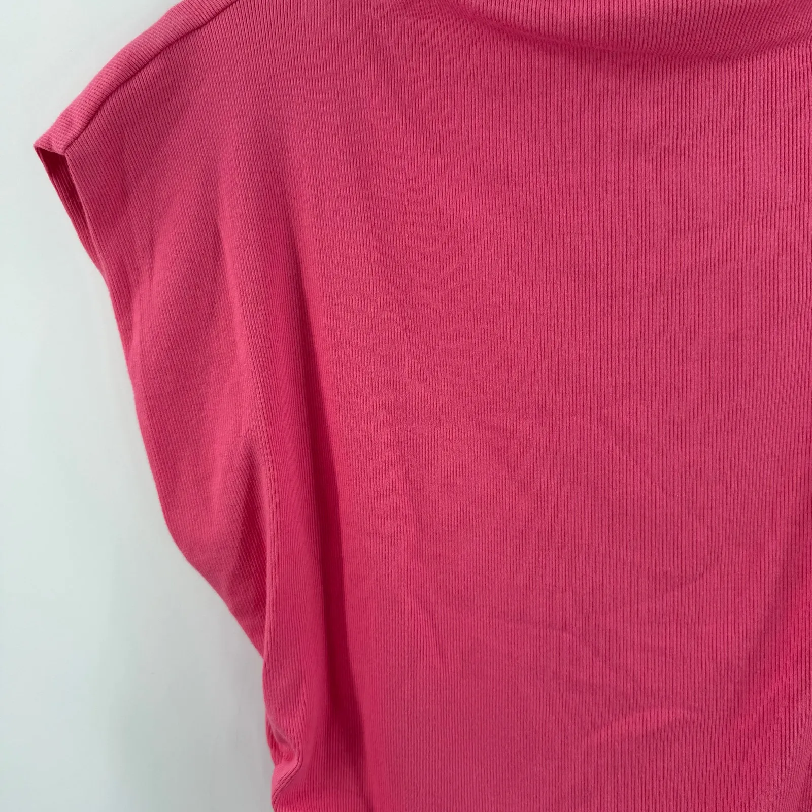 Michael Stars Top Women's Size Extra Large NEW Amara Zinnia Pink Ribbed NWOT - Image 8