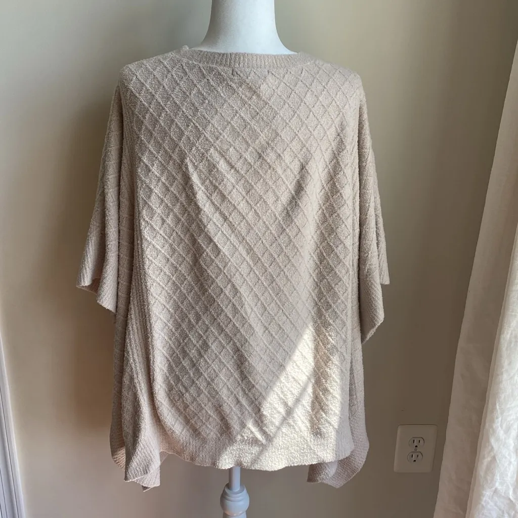 Barefoot Dreams CozyChicLite Chenille Minky Oversized Poncho - Image 3