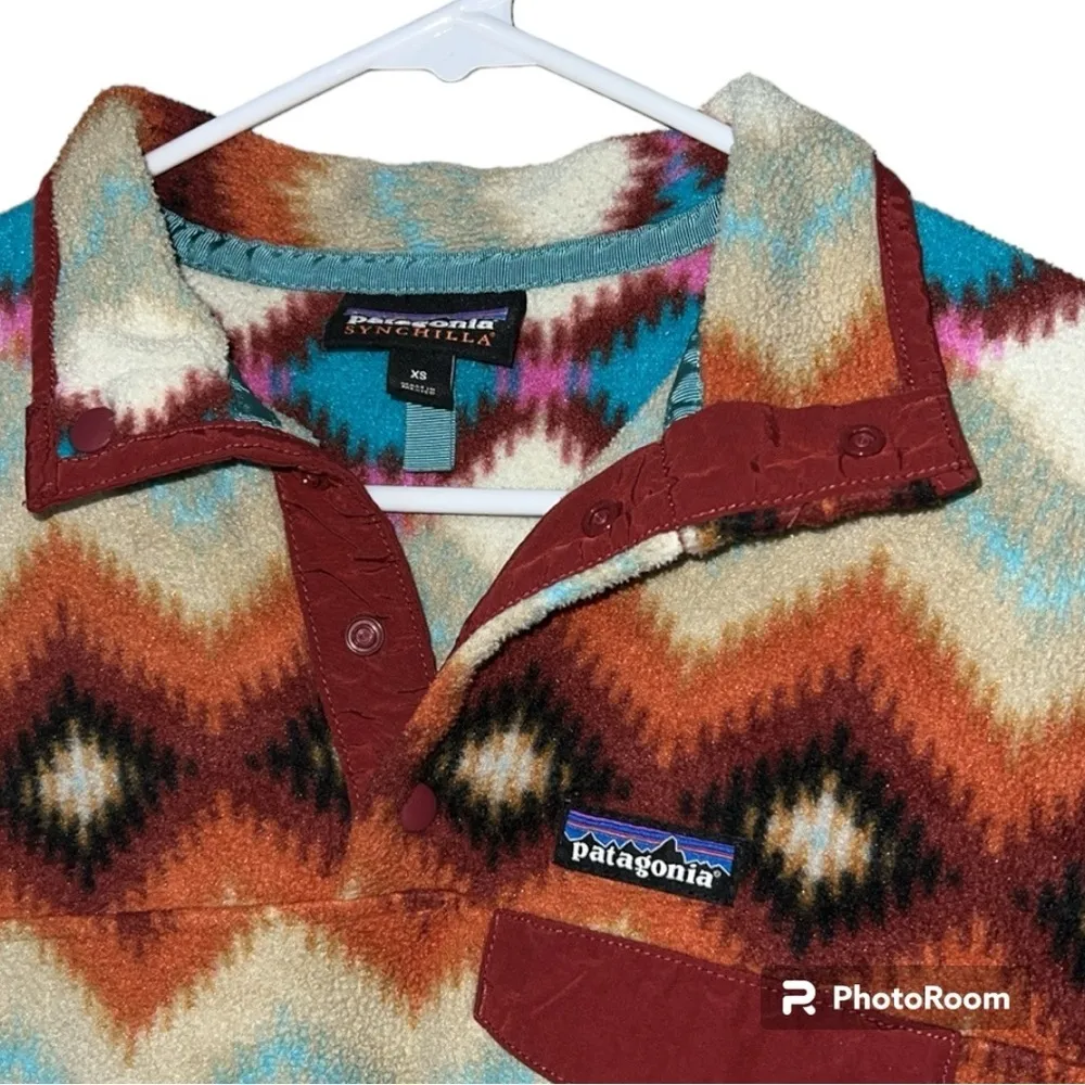 Patagonia XS Synchilla Snap T Fleece Pullover Timber Twist Aztec Southwest loved - Image 3