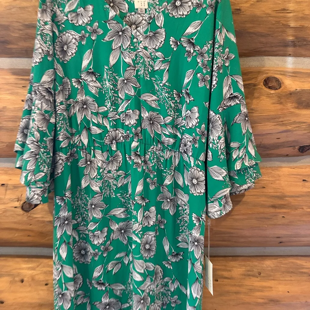 NWT A New Day Green Floral Dress size XL - Image 2