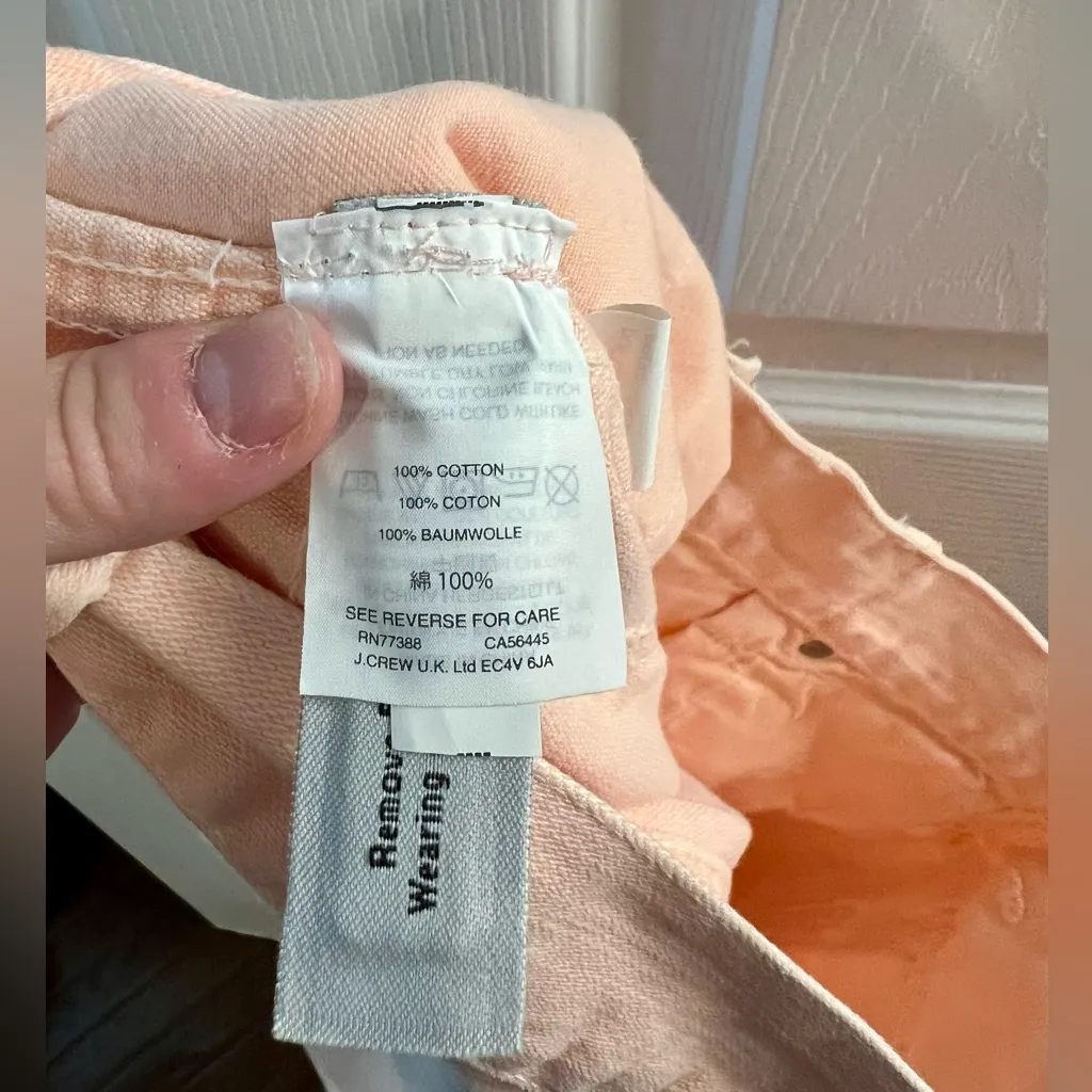 NEW! Madewell Peachy Pink Colored Jeans Size 30 - Image 5