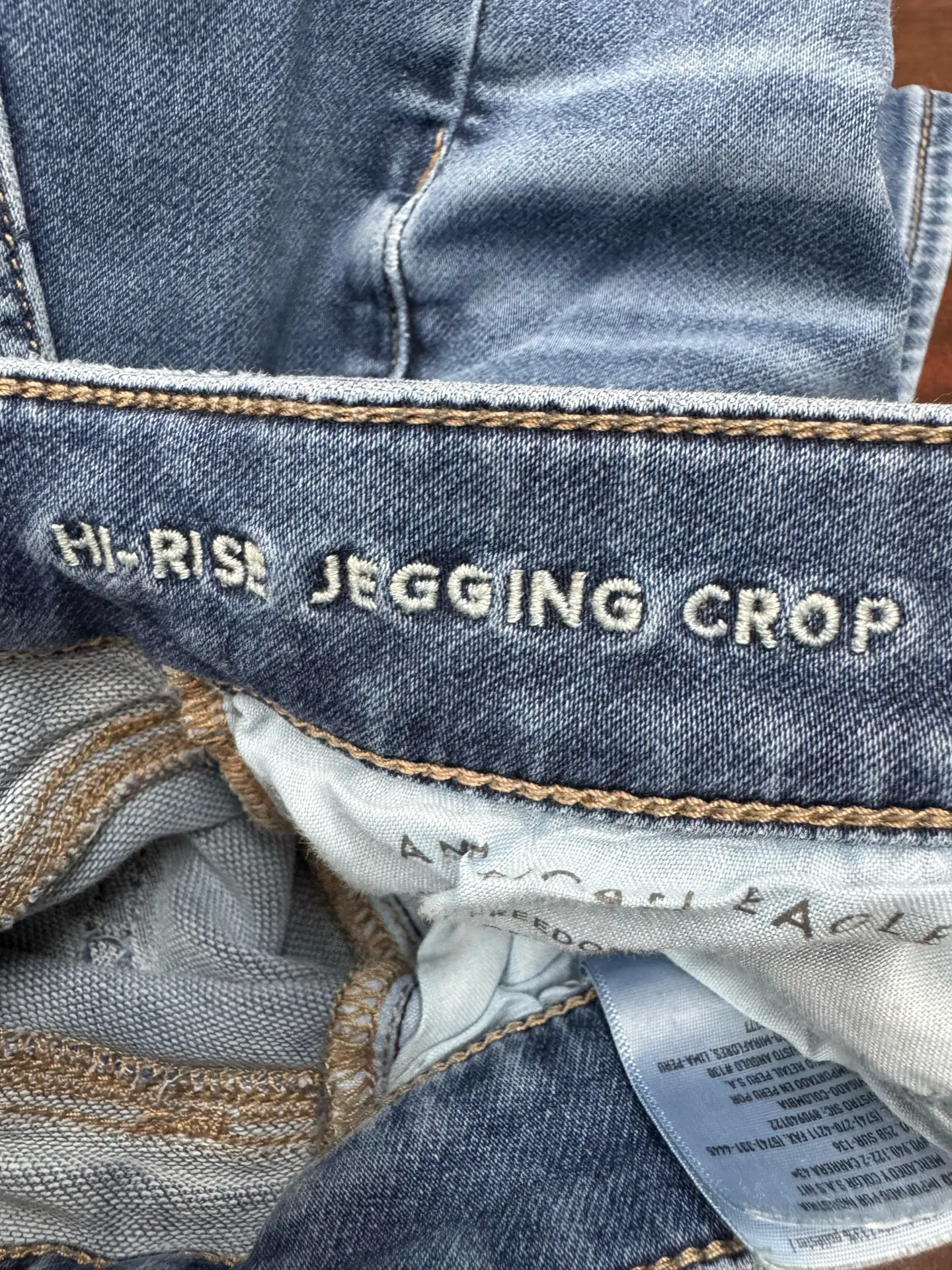 American Eagle Next Level Stretch Hi-Rise Jegging Crop Jeans Size 8 - Image 6