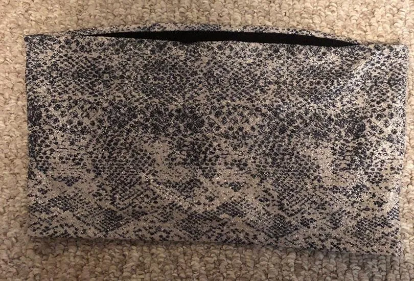 Top Shop Sparkly Snake Print Tube Top - Image 2