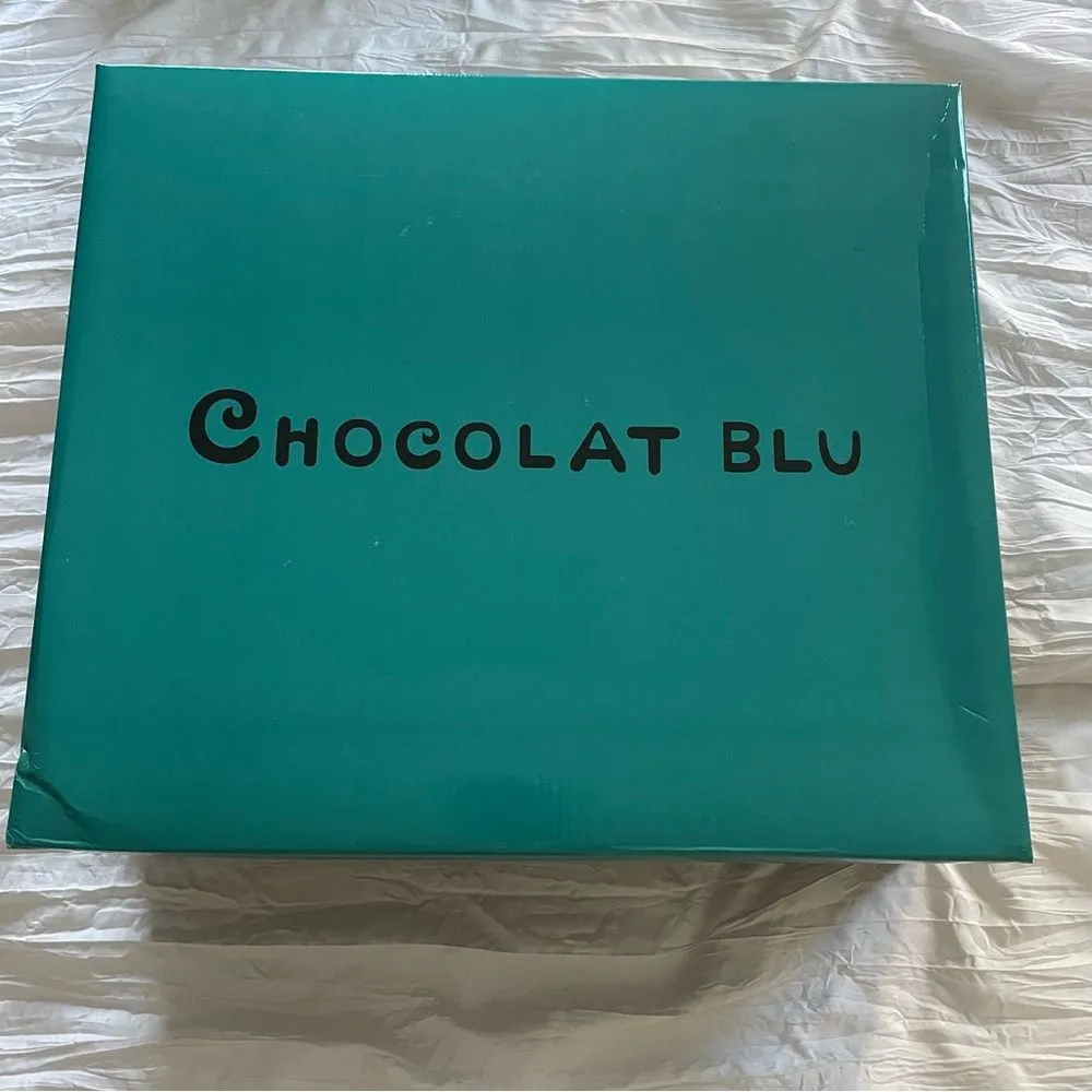 Chocolat Blu Leather Boston Block Heel Graphite Snake Booties Size 40 NIB Black - Image 2