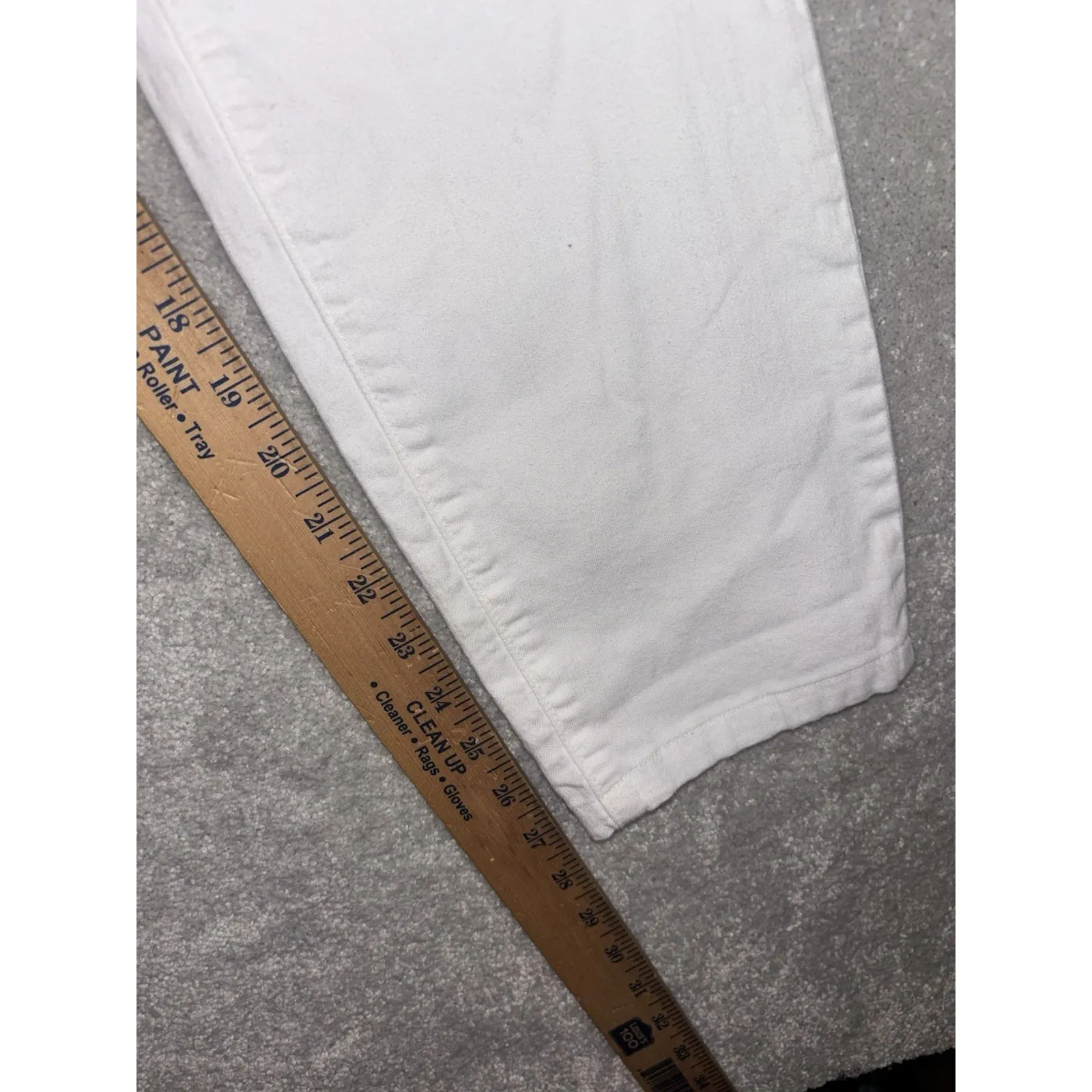 eileen fisher slim straight leg jeans white 8 organic cotton - Image 8