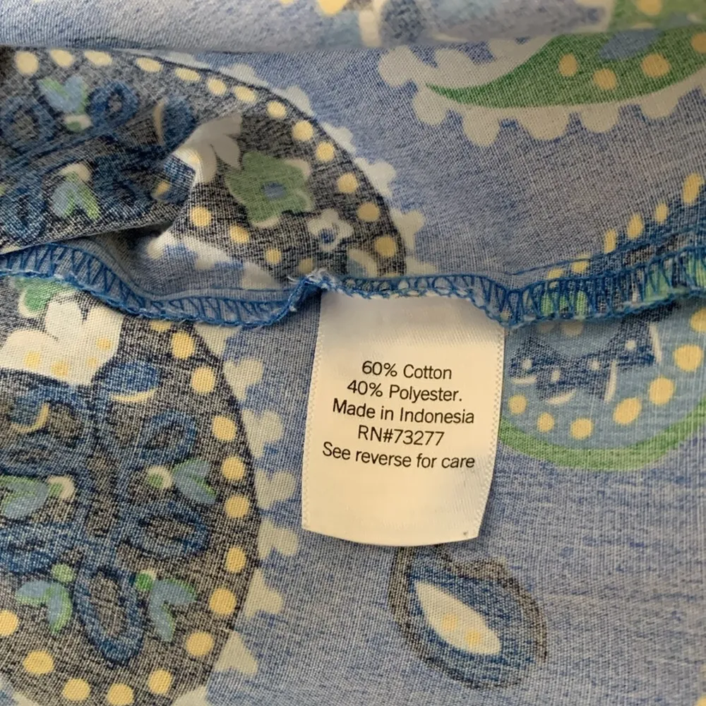 Croft & Borrow Splitneck Shirtdress- Blue Paisley - Image 11