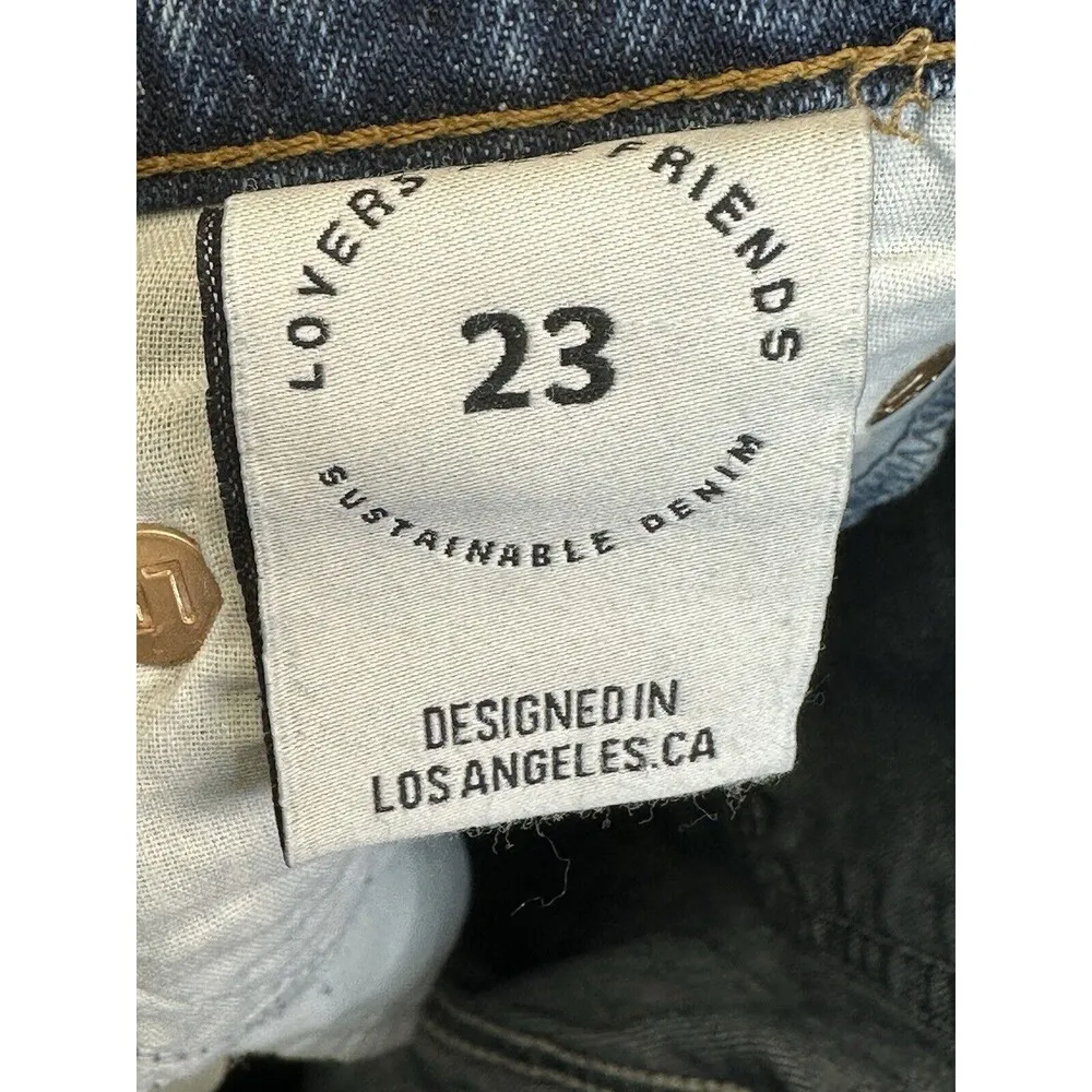 Lovers and Friends Ryan High Rise Straight Jean Distressed Denim size 23 NWT - Image 10