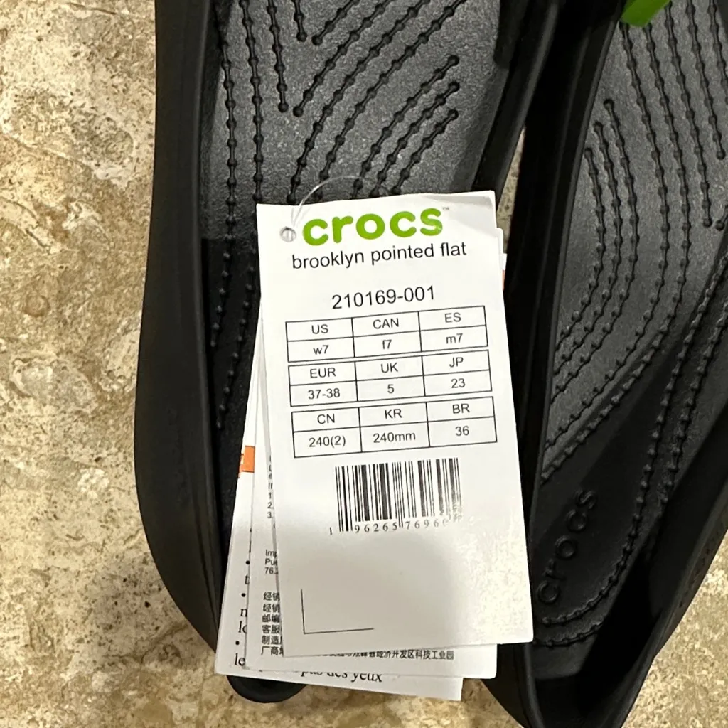 CROCS Black Brooklyn Flats - Image 2