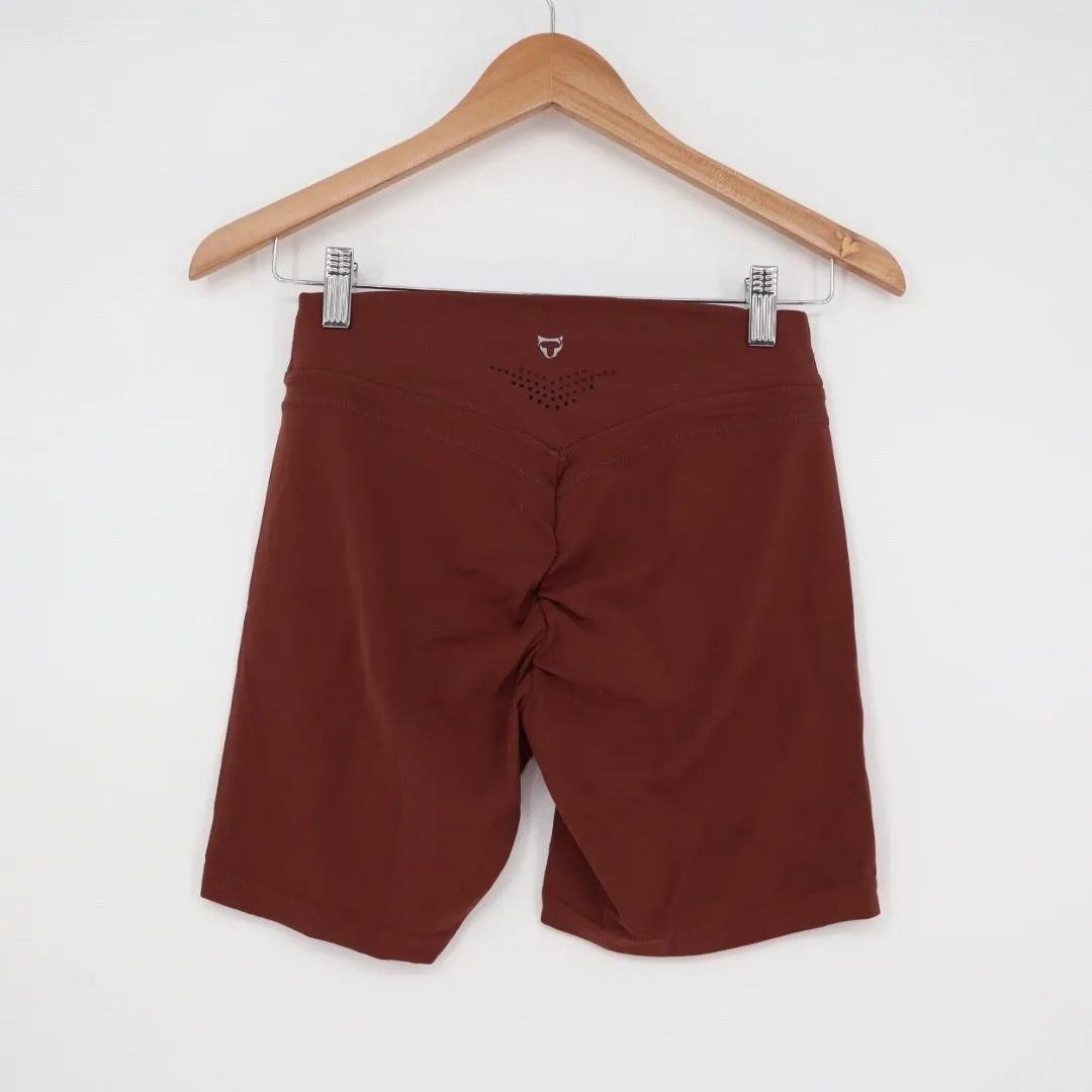 Activewear Bike Shorts Womens Size M Brown Athletic Gym Workout Athleisure - Image 5