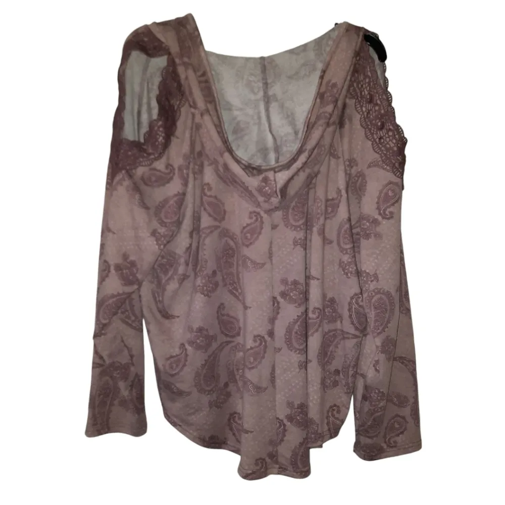 Absolutely Famous Cold Shoulder Hooded Sweater Size 2X - Image 3